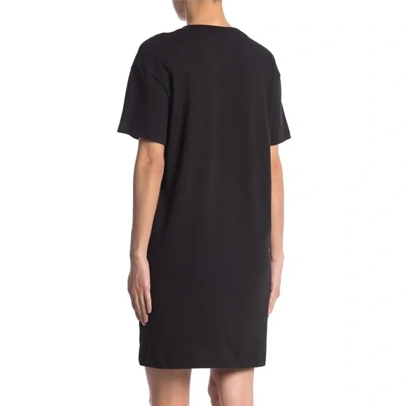 | madewell • the tina black tshirt dress • medium | - Picture 3 of 3